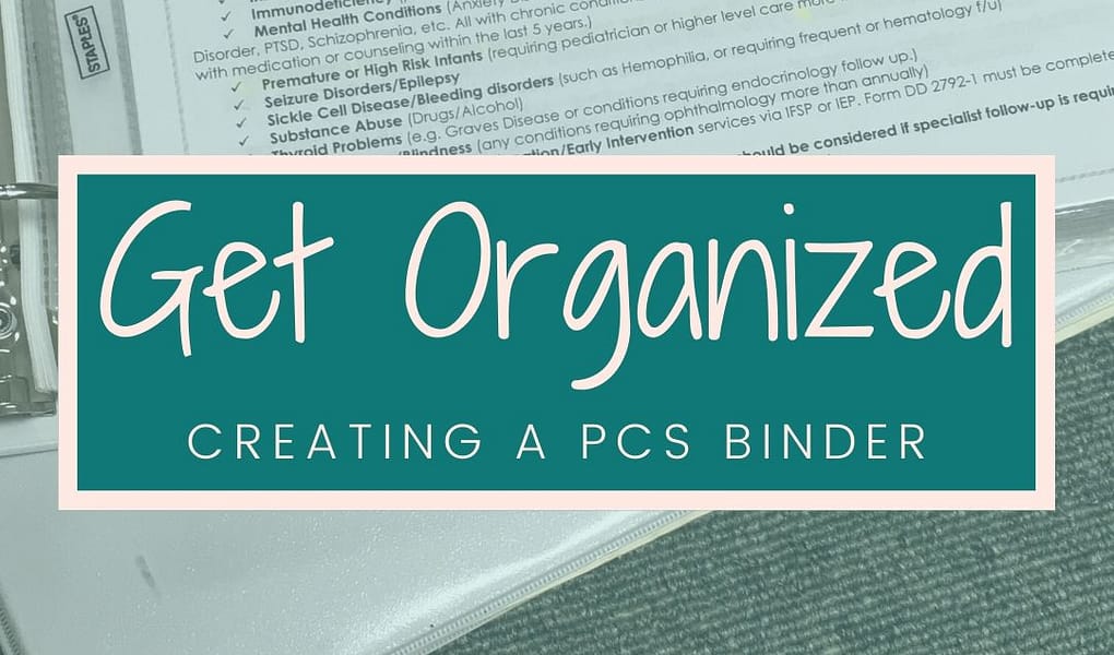 Get Organized Creating a PCS Binder Coffee + Camo