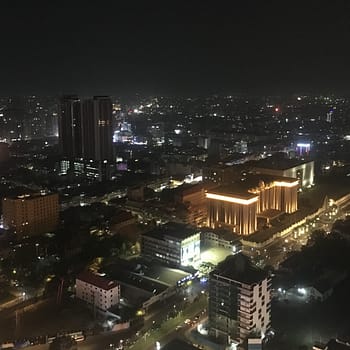 The city of Phnom Penh at night