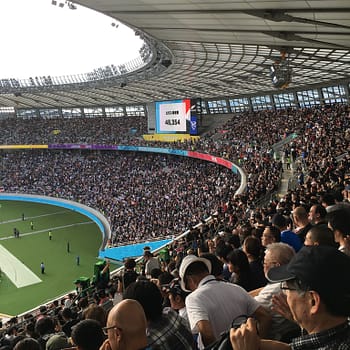 Yokohama stadium during rugby world cup, fall 2019