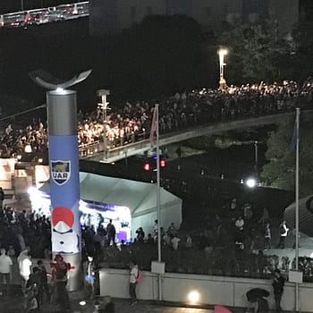 Rugby World Cup fans waiting for a game