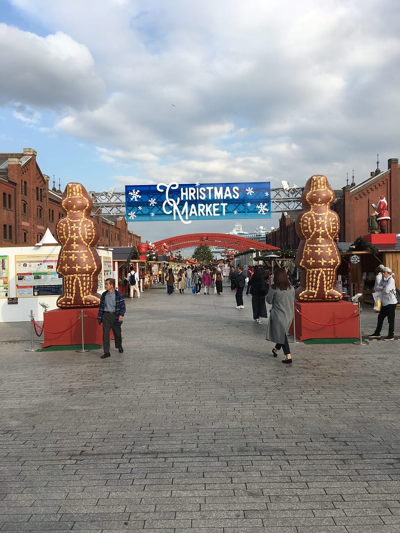 The entrance to the Yokohama Christmas market